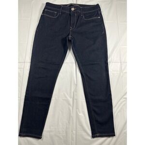 Express Jeans Legging Mid Rise Dark Wash Indigo Skinny Denim Womens 10s